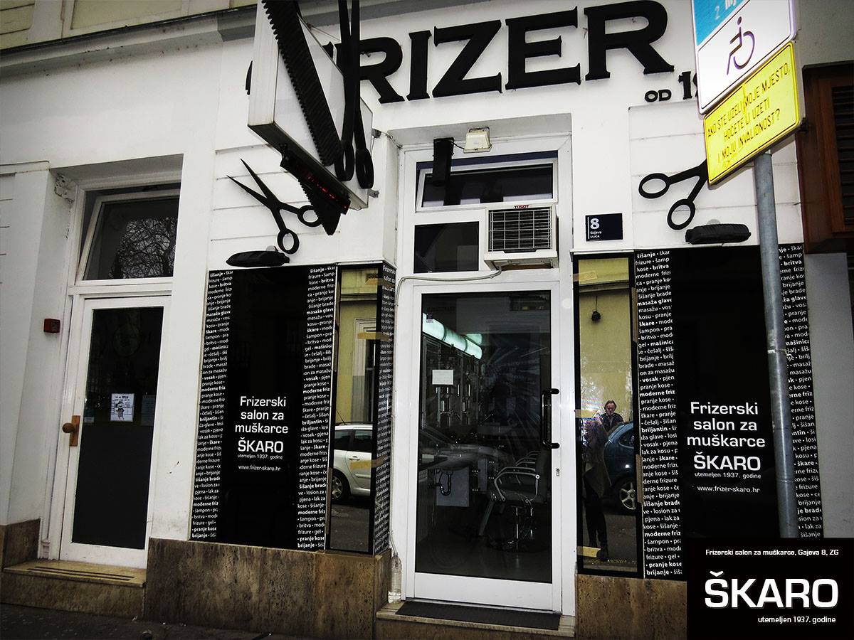 FRIZERSKI SALON ZA MUŠKARCE ŠKARO Zagreb Business tourist guide